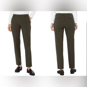 Liverpool LA $98 Kelsey Trouser Petite 8P Olive Green/ Forest Night EUC